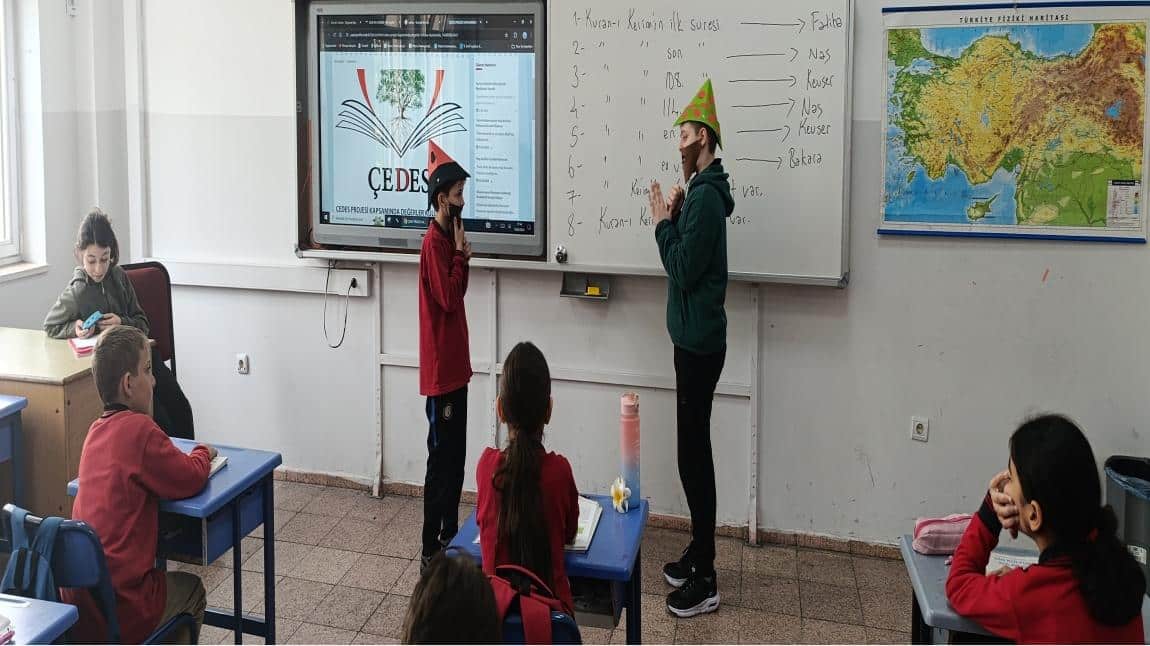 İlçe Milli Eğitim Müdürümüz  Çedes Projesi Kapsamındaki Etkinliklerimize Katıldı